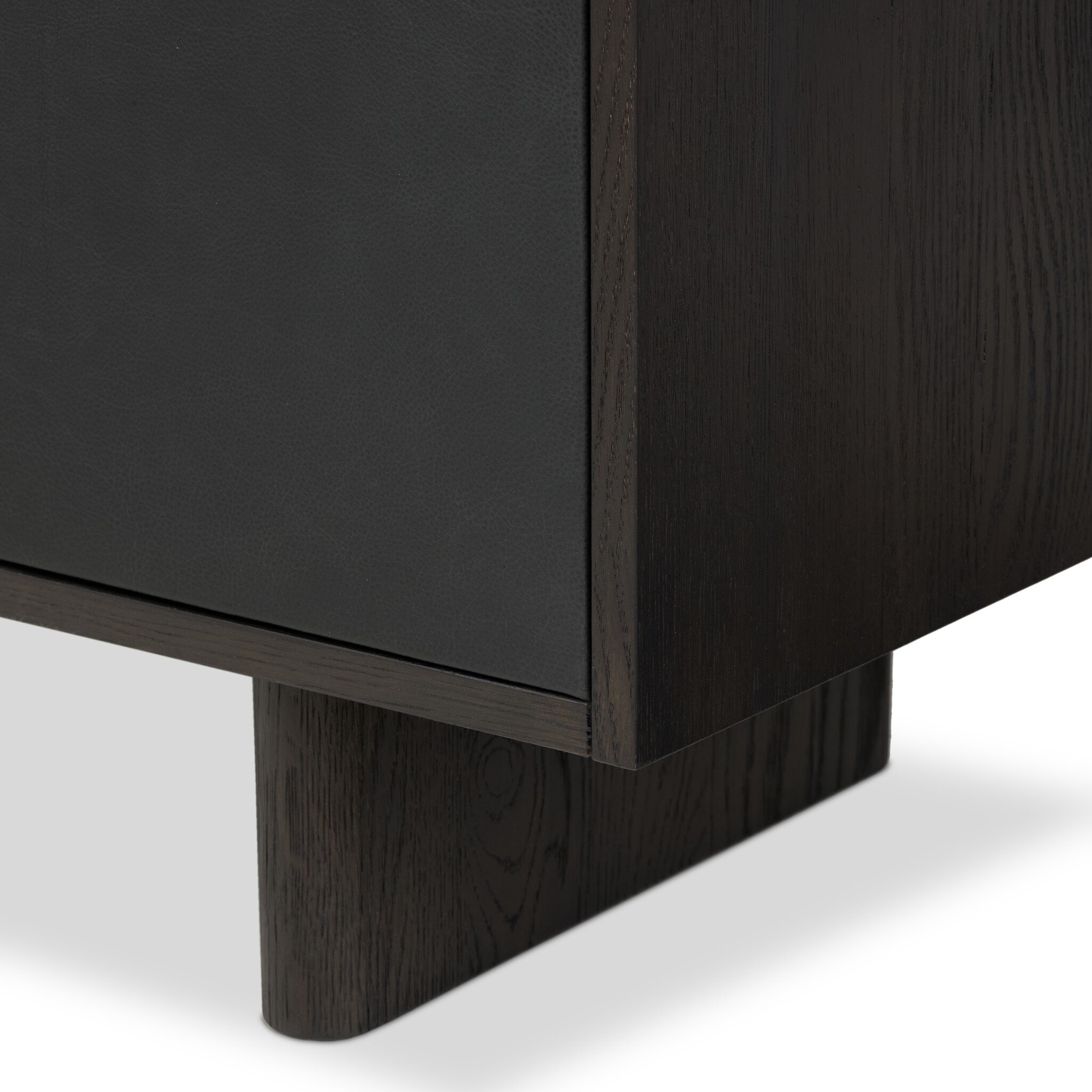 Posada Media Console - Worn Black Oak Veneer - Image 9