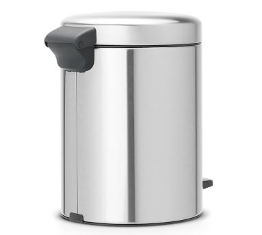 Matte Steel Brabantia newIcon Recycle Step Trash Can, 2 x 0.5 Gallon - Image 4