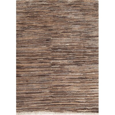 One-of-a-Kind Brodie Hand-Knotted New Age Brown 3'6" x 4'8" Wool Area Rug - Image 0