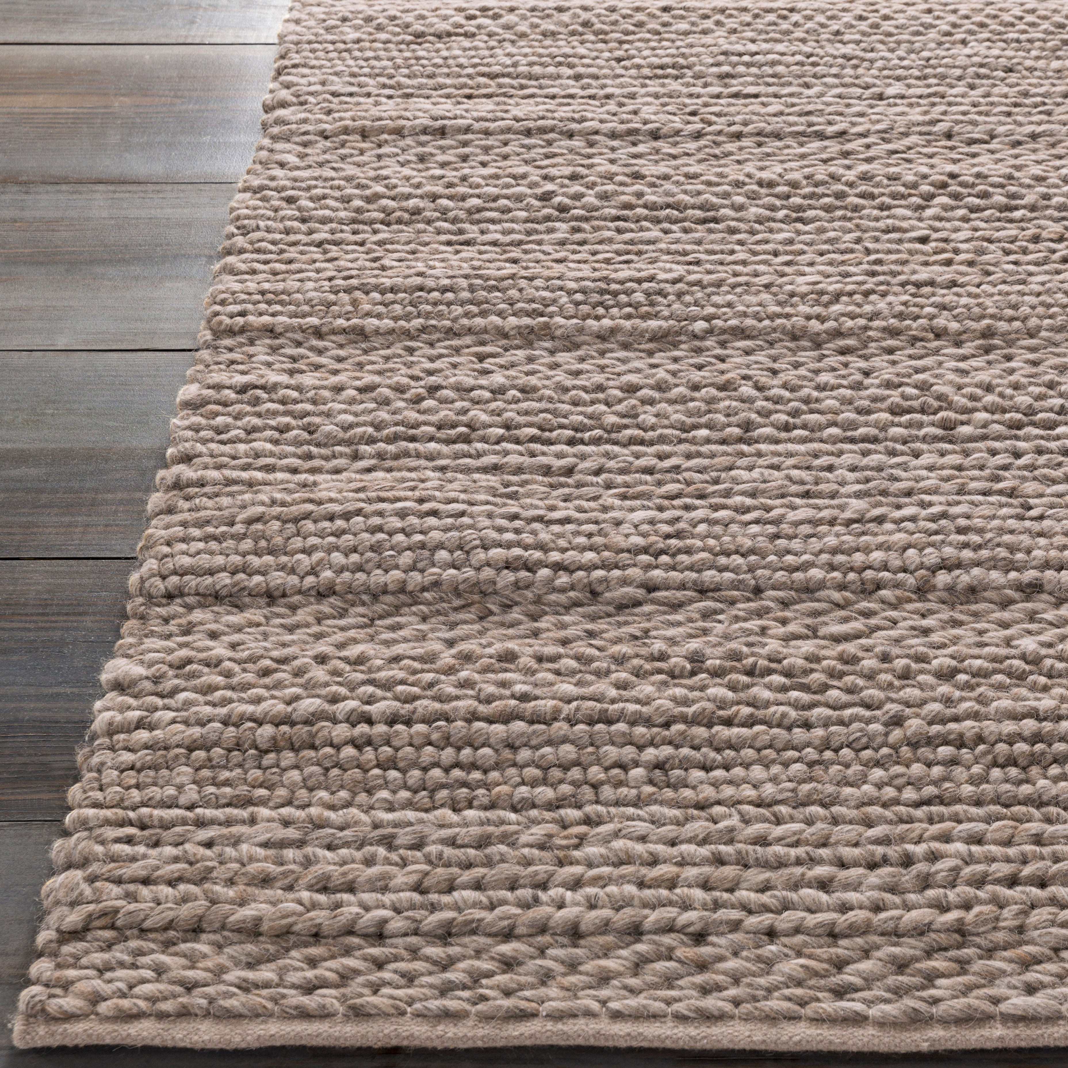 Tahoe Brown Indoor 2'6" x 10' Handmade Rug - Image 2