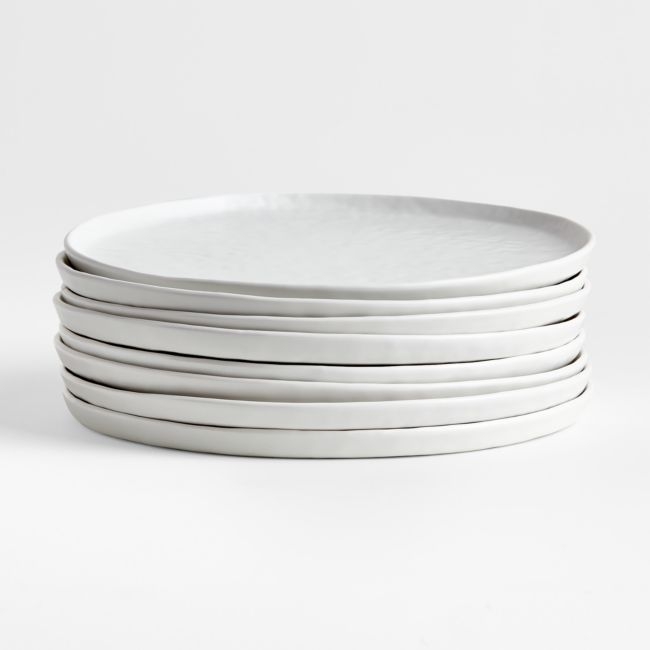Mercer Matte White Dinner Plates, Set of 8 - Image 0