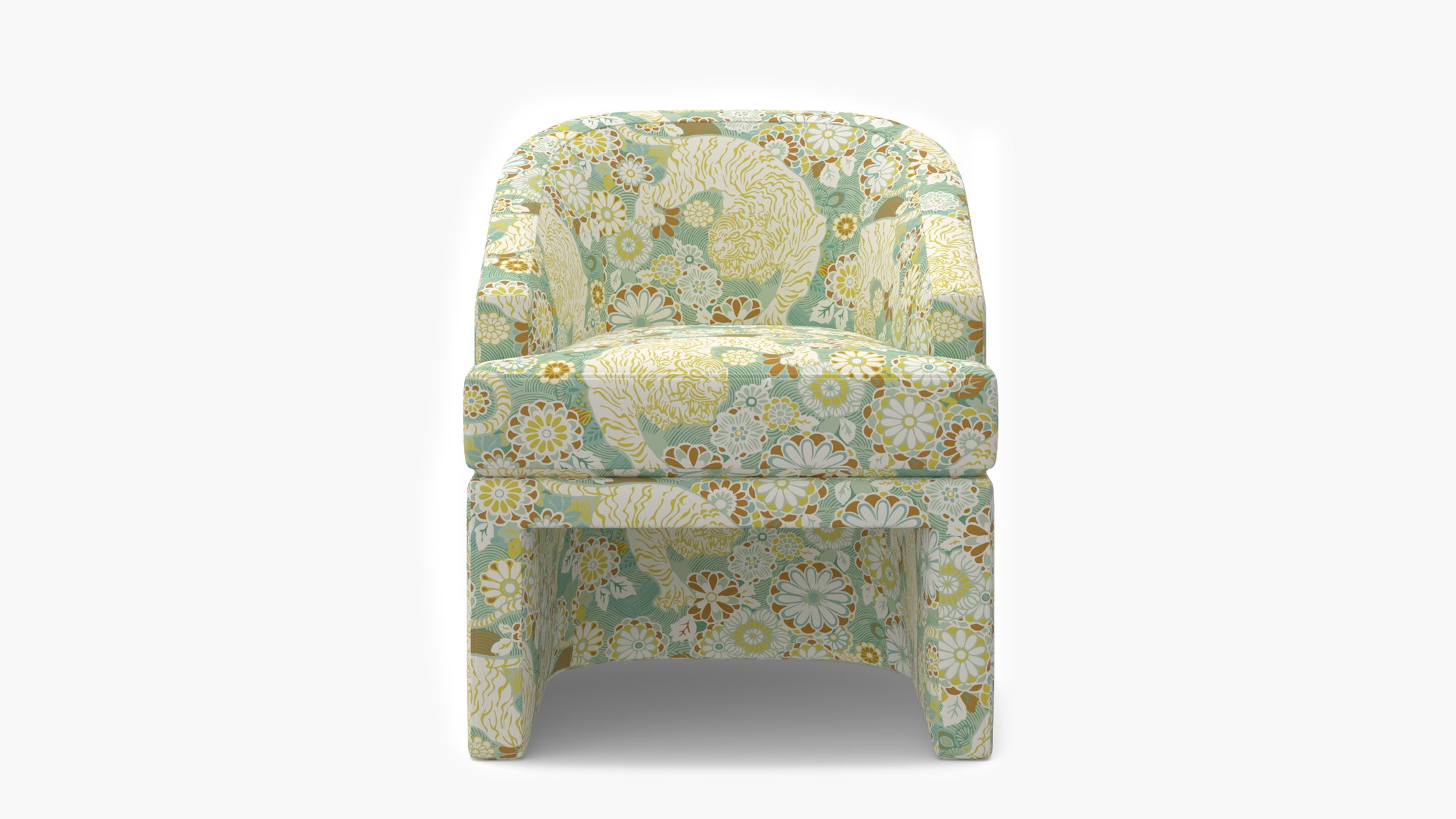 Arco Dining Chair, Pistachio Siberian Tiger - Image 1