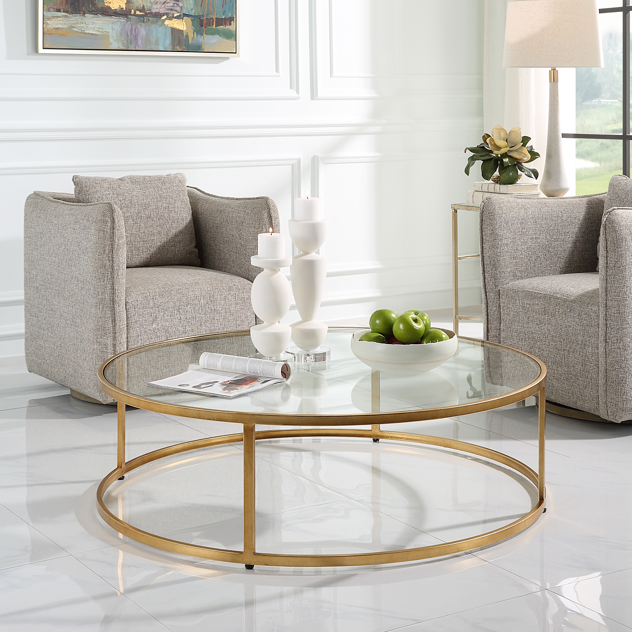 Radius Modern Circular Coffee Table - Image 3