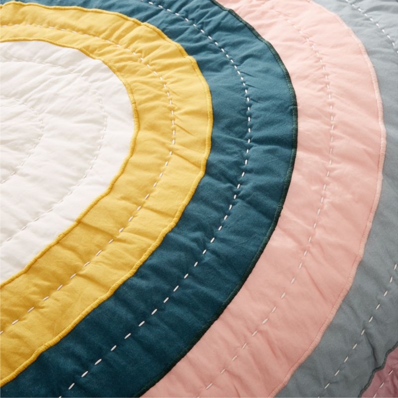 Asha Organic Cotton Rainbow Kids Twin Quilt - Image 4