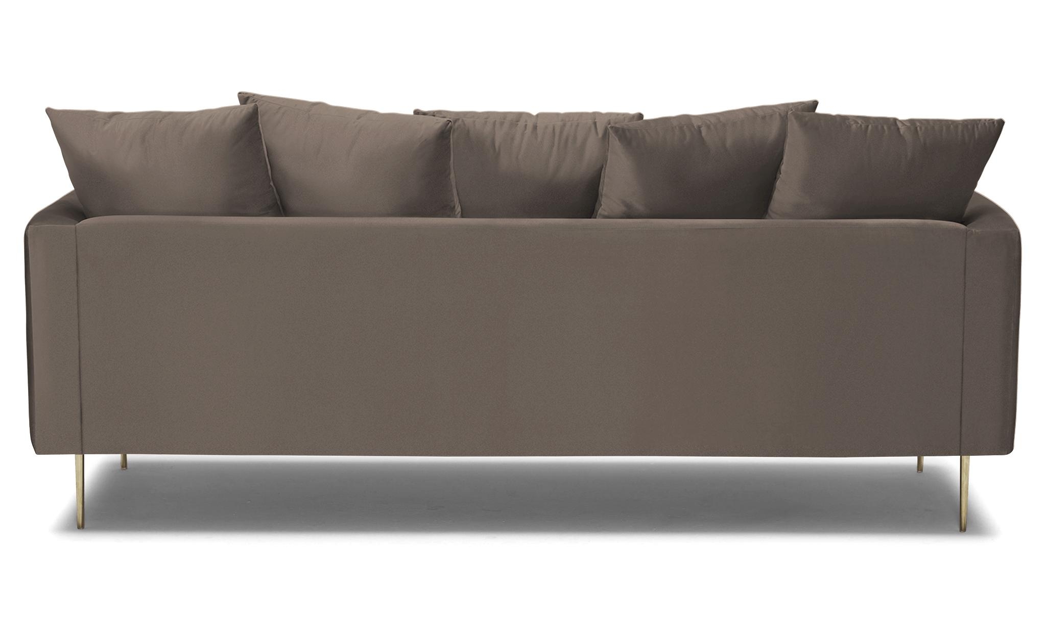 Brown Aime Mid Century Modern Sofa - Dawson Brindle - Image 4