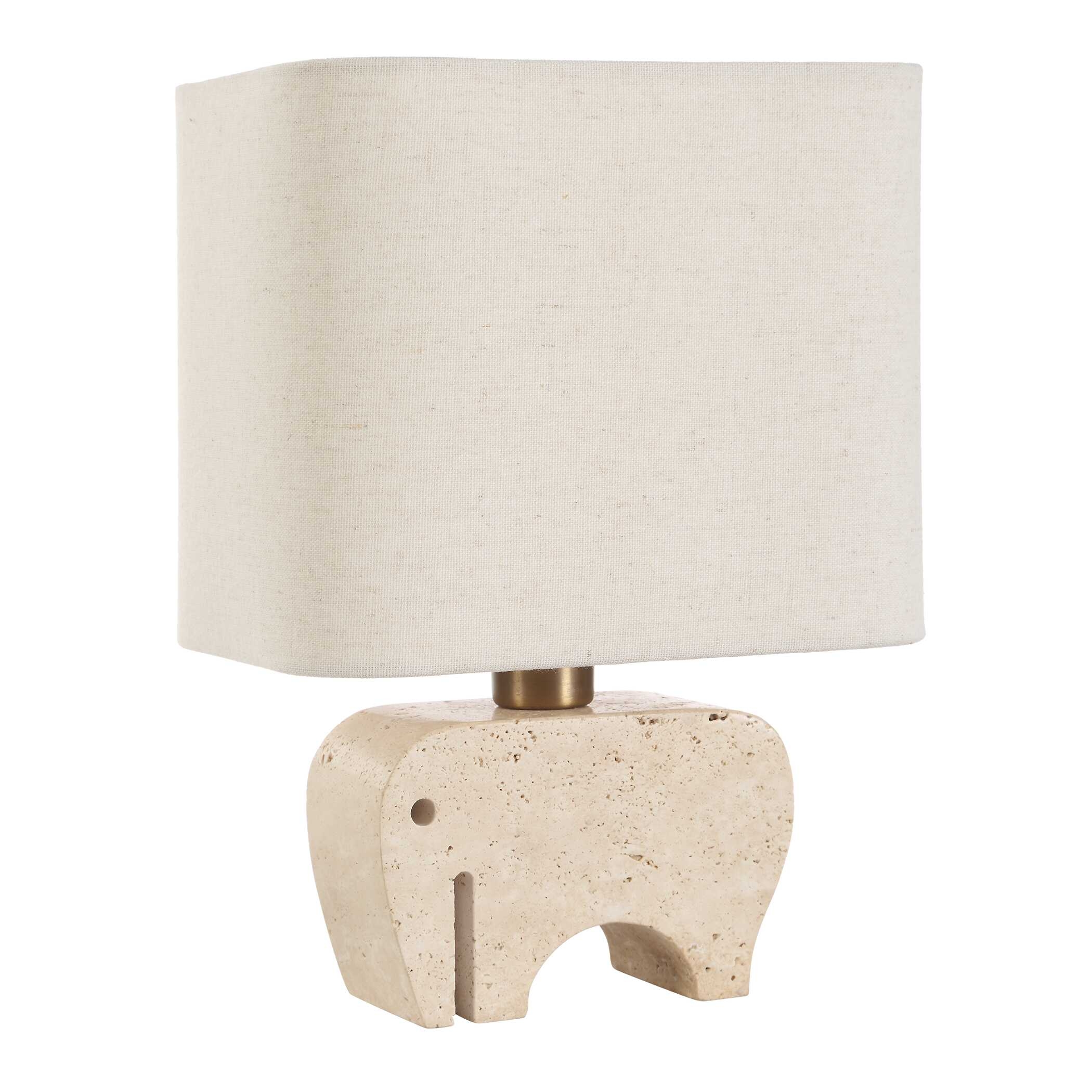 Tusk Travertine Accent Lamp - Image 4