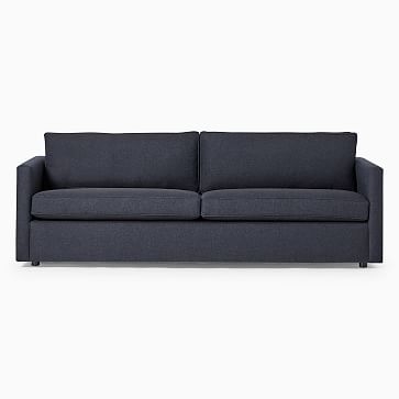 Harris 86" Sofa, Poly , Performance Velvet, Silver, Concealed Supports - Image 3
