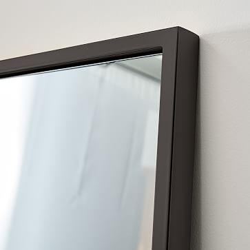 Metal Framed Narrow Floor Mirror, Brushed Nickel, 14"Wx72"H - Image 3