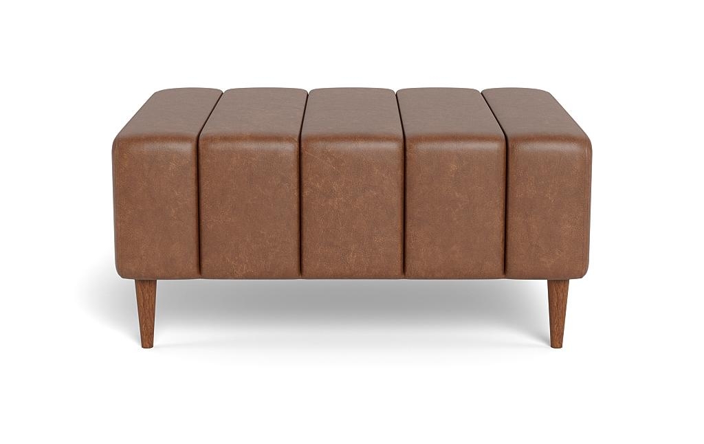 Lowen Leather Ottoman - Image 0