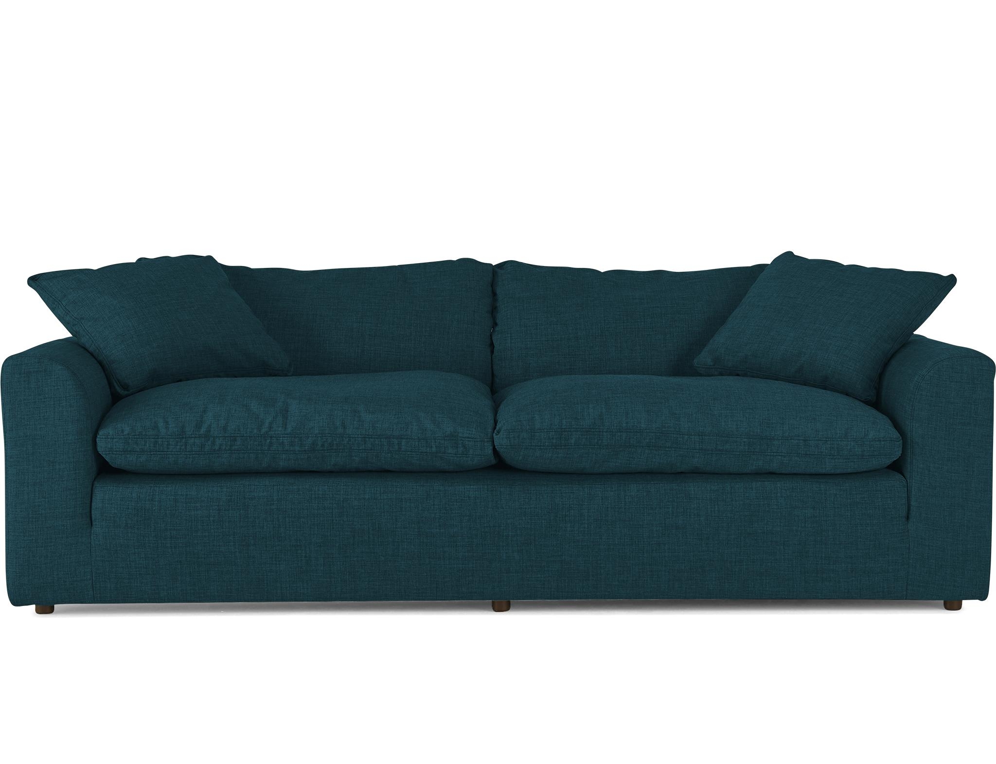 Blue Bryant Mid Century Modern Sofa - Sunbrella Premier Lagoon - Image 0