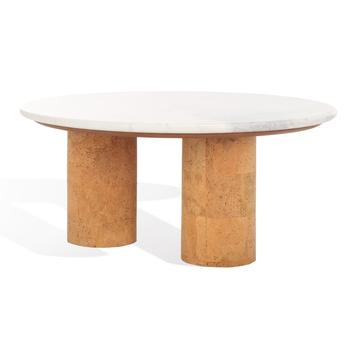 Marilynn Cork Coffee Table - White/Cork - Image 7