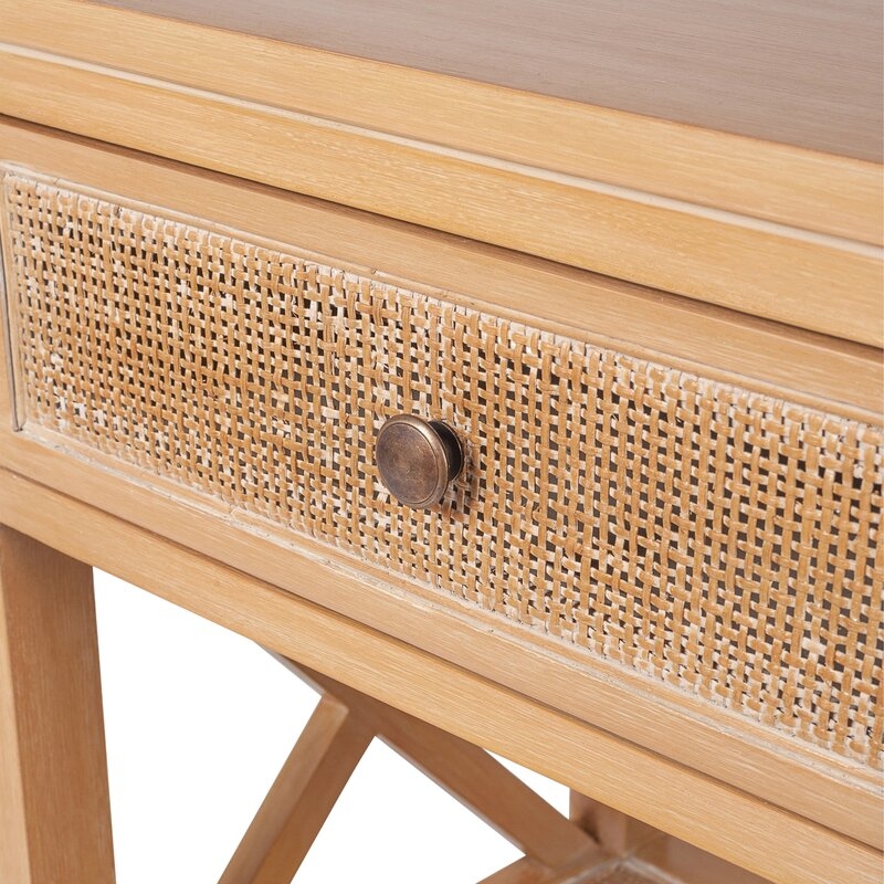 Keira Rattan End Table with Storage - Image 4