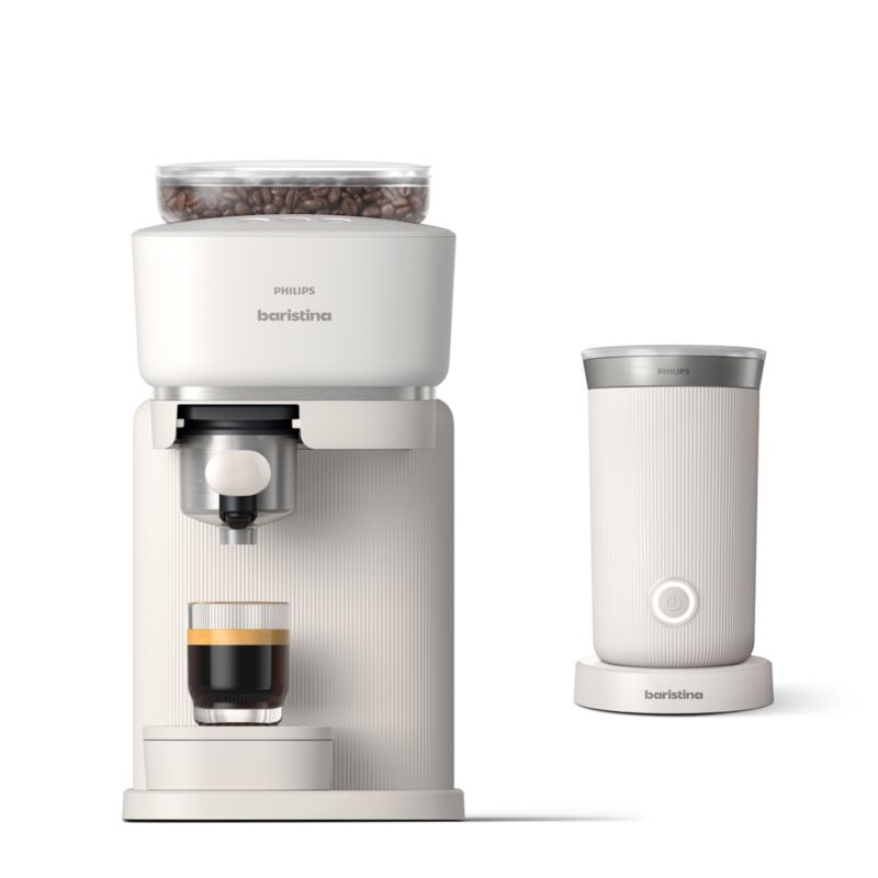 Philips Baristina Milky White Espresso Machine with Milk Frother - Image 8