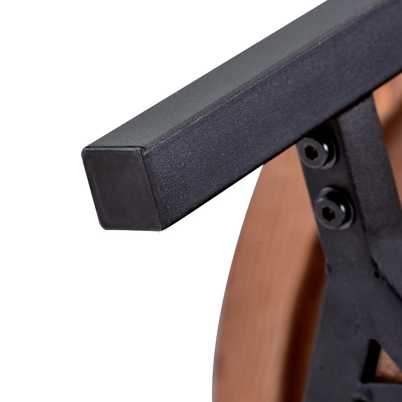 Rustic Round Coffee Table, 35.4" - Image 6