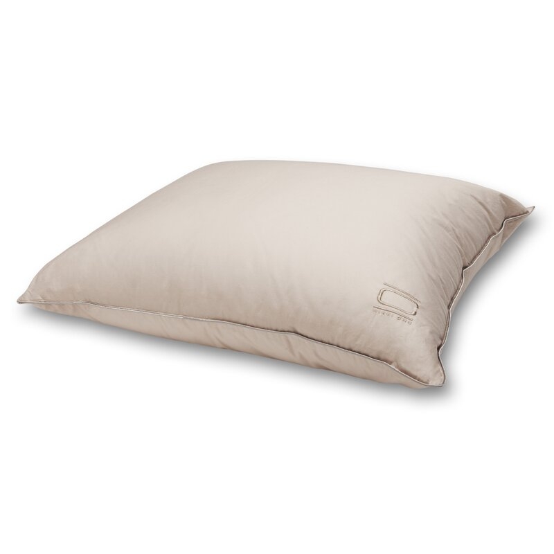 Nikki Chu White Duck Down Medium Support Pillow Size: 20" H x 26" W - Image 0