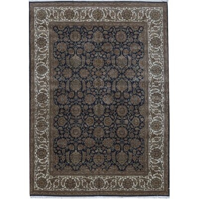 One-of-a-Kind King Quality Hand-Knotted Green/Brown 9'10" x 13'9" Area Rug - Image 0