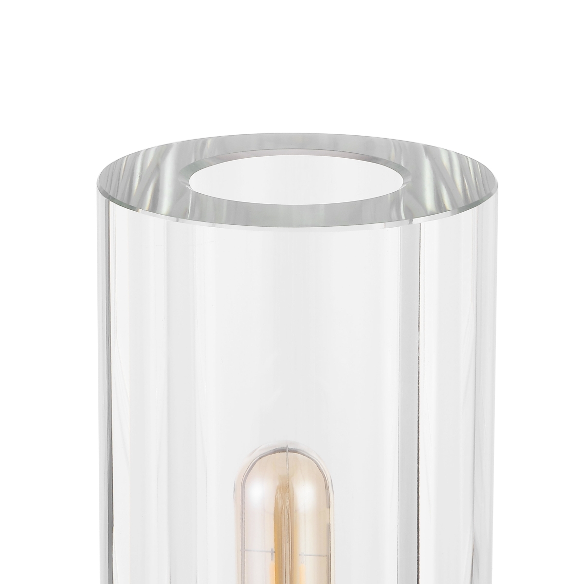 Safavieh Couture Dellanora Tube Table Lamp - Silver/Clear - Image 4