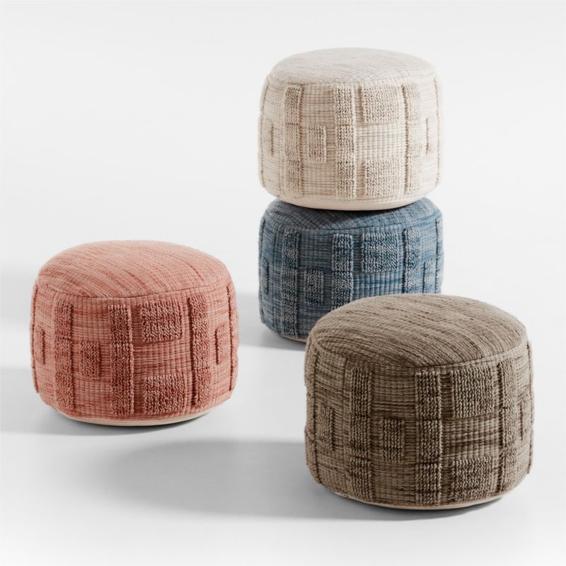 Zio Arctic Ivory Kids Pouf - Image 2