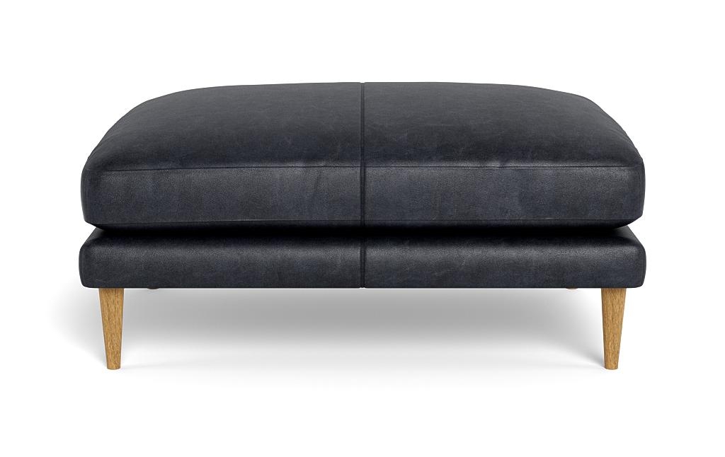 Maxwell Leather Ottoman by Apartment Therapy - Image 0