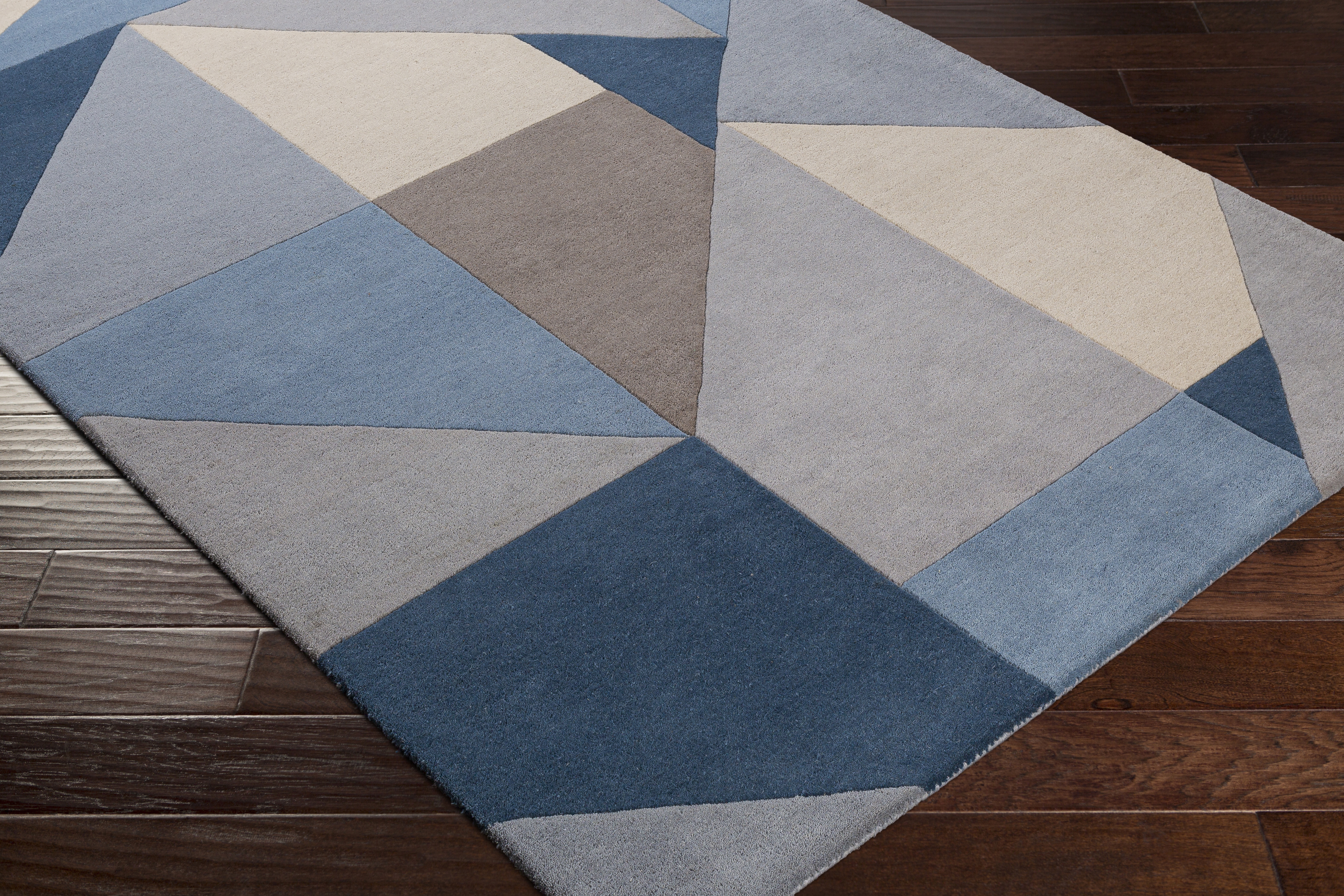 Queens Blue Indoor 2' x 3' Handmade Rug - Image 5