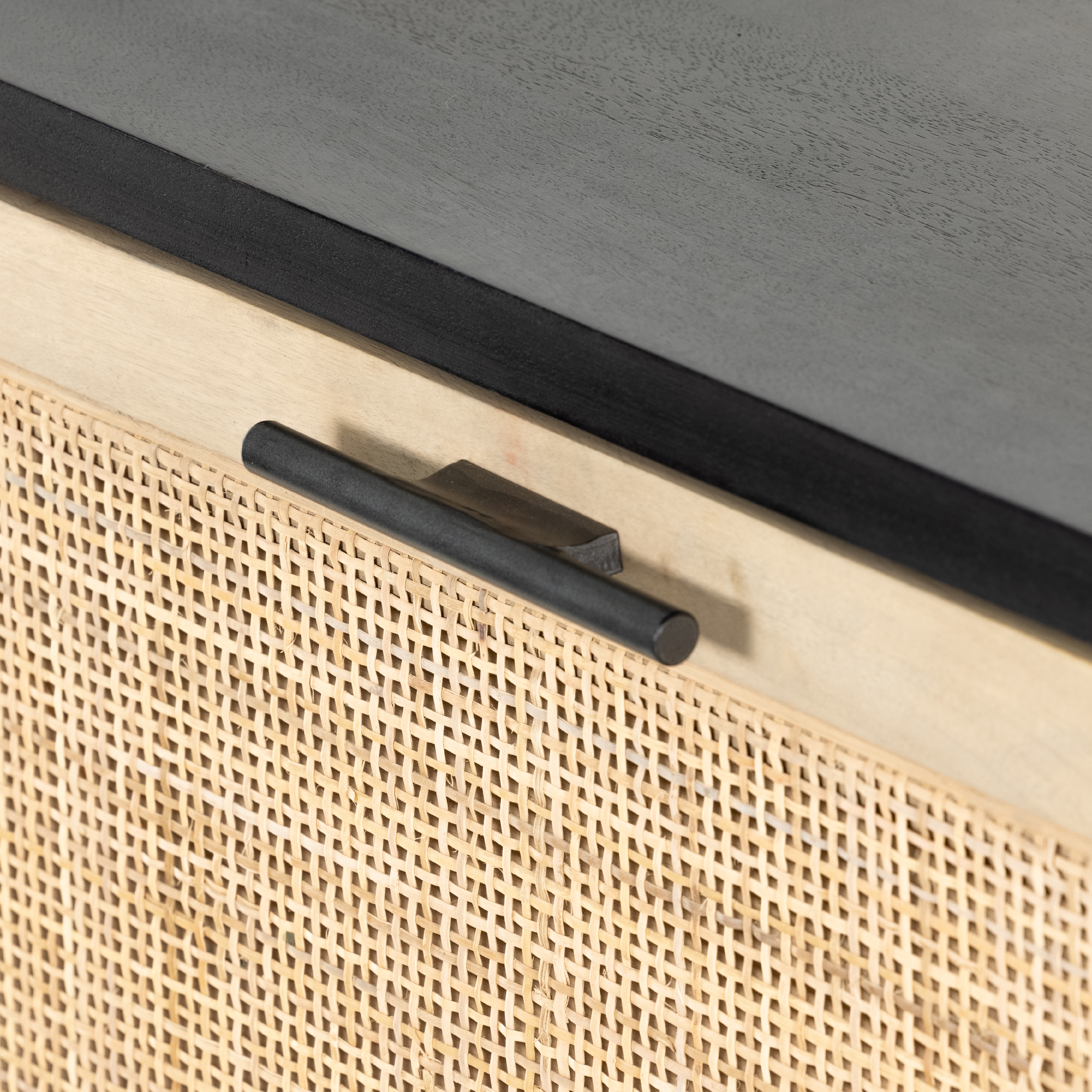 Caprice Bar Cabinet-Black Wash Mango - Image 11