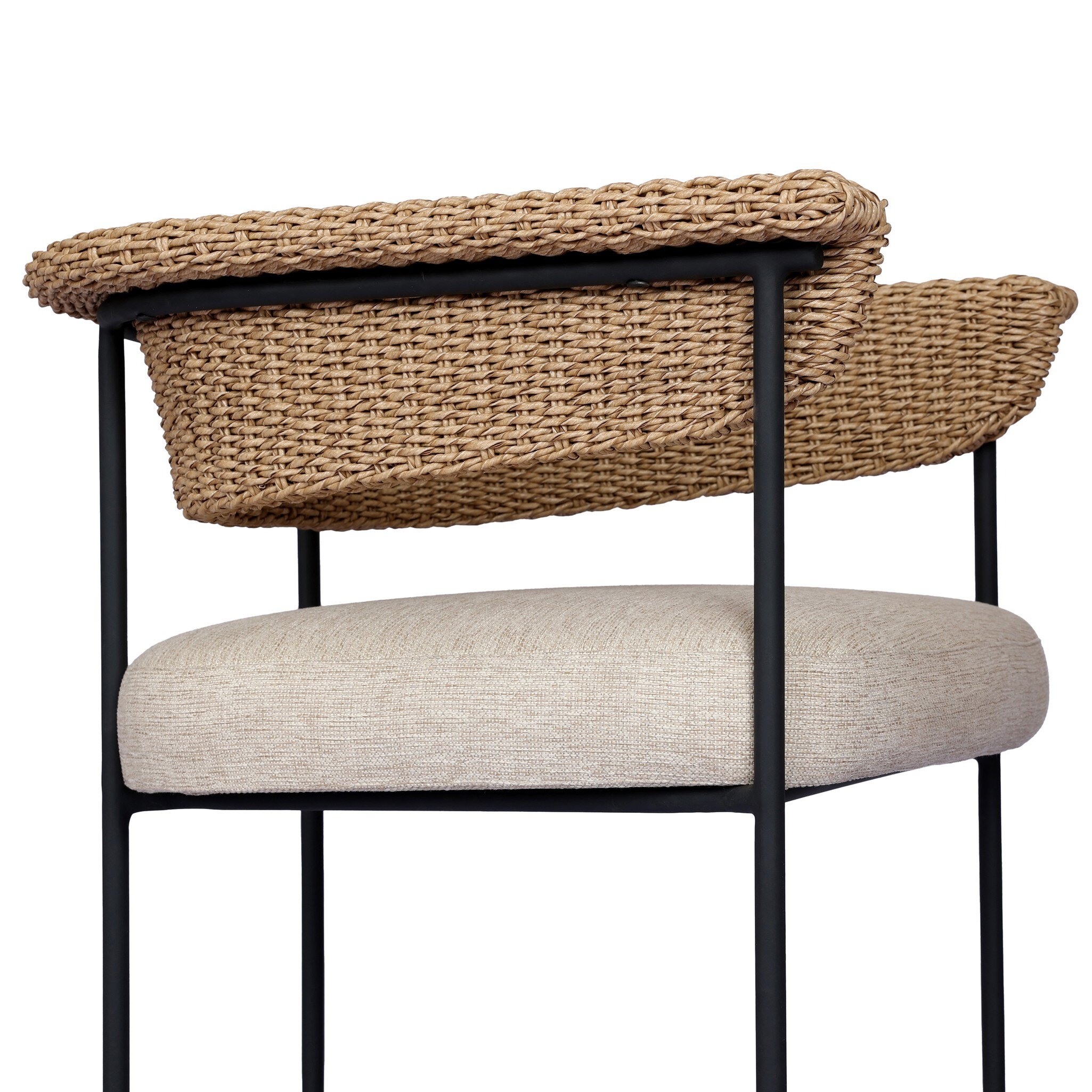 Carrie Outdoor Stool - Ellor Beige - Image 10