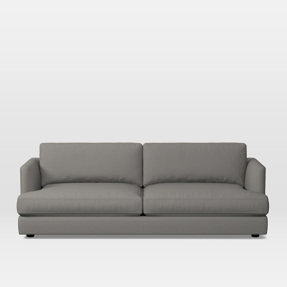 Haven 84" Multi-Seat Sofa, Standard Depth, Chenille Tweed, Silver - Image 0