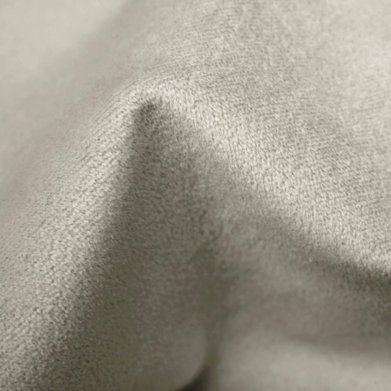 Williams Bed, Full, Velvet Light Grey, Pewter Nailheads - Image 4
