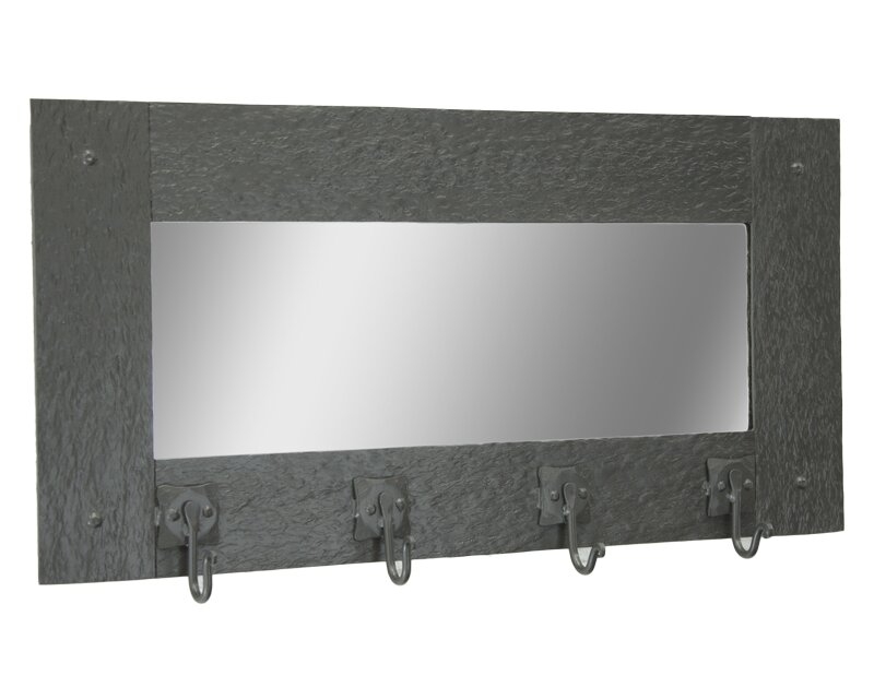 Stone County Ironworks Cedarvale Wall Mirror Coat Rack - Image 0