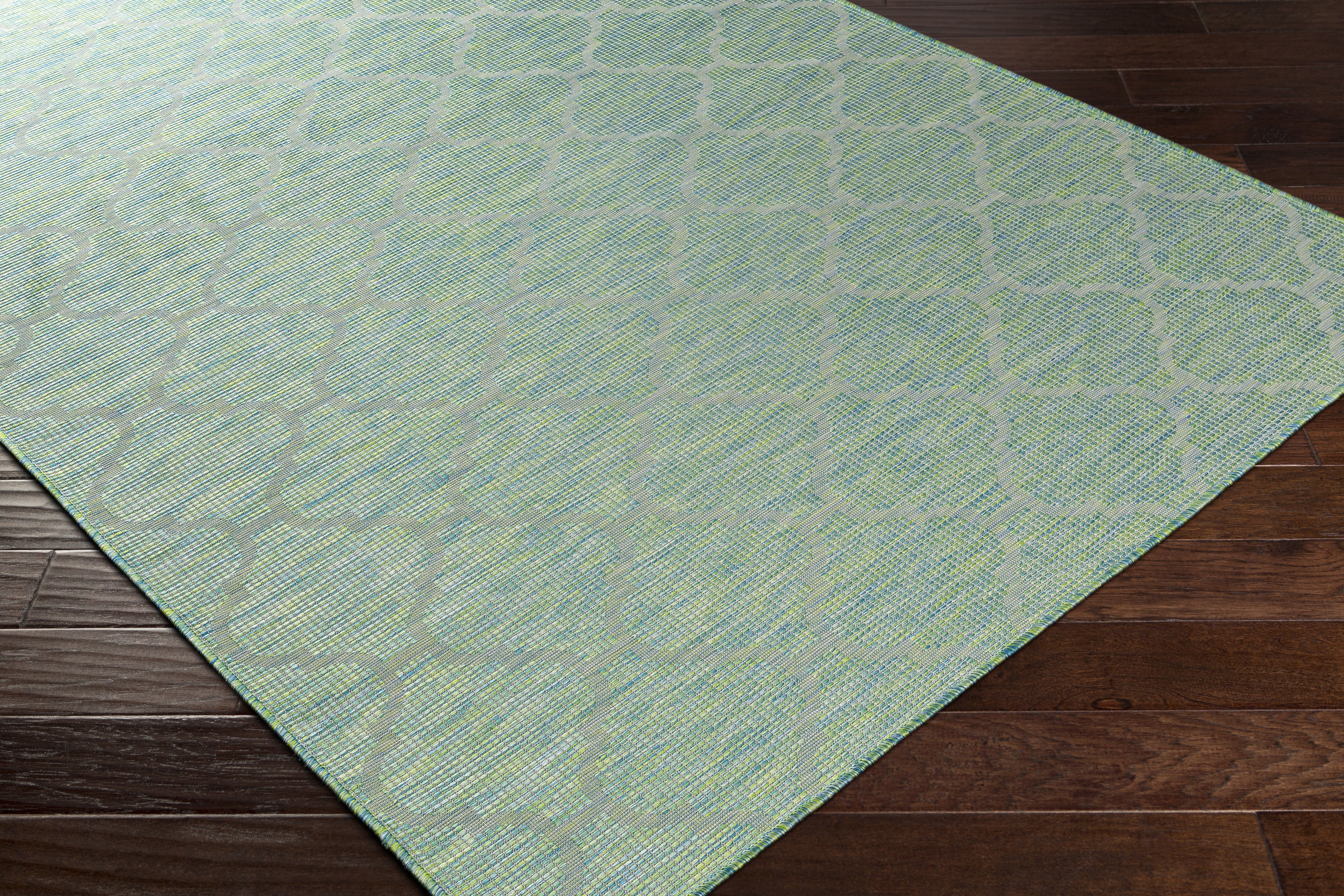 Pasadena Green Outdoor 2'6" x 4' Machine Woven Rug - Image 6