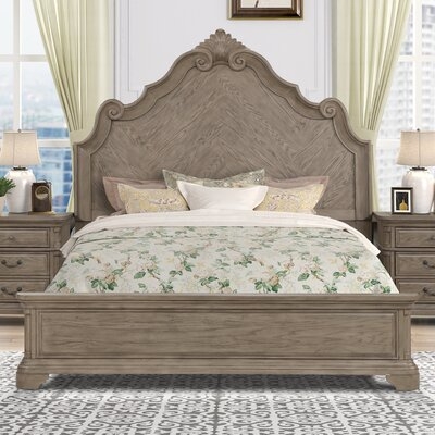 Adelheide Solid Wood Low Profile Standard Bed - Image 0