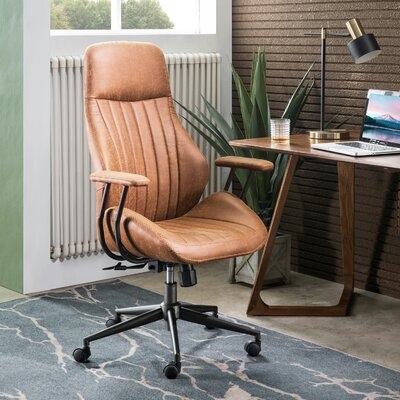 Albaugh Suede Executive Chair - Image 1