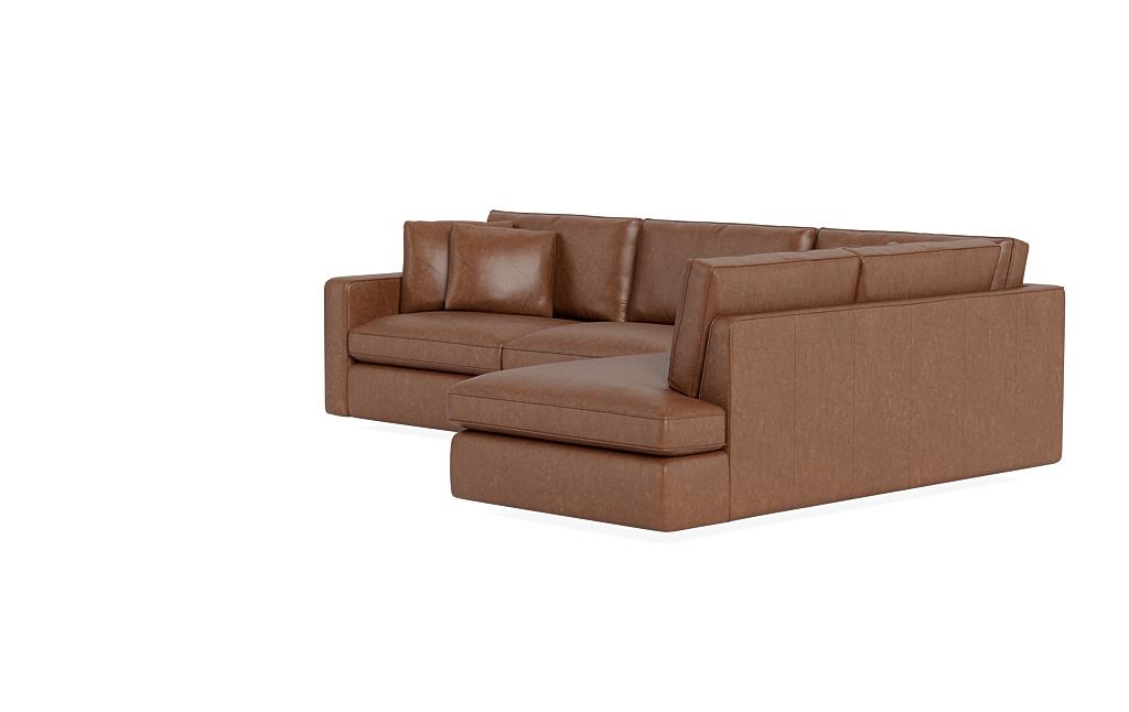 James Leather 3-Seat Right Bumper Sectional - Image 2
