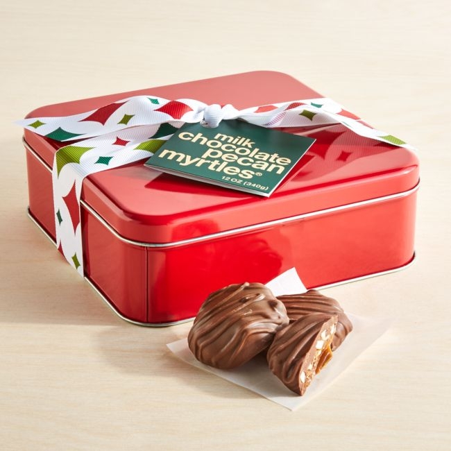 Milk Chocolate Pecan Myrtles ® in Gift Tin - Image 0