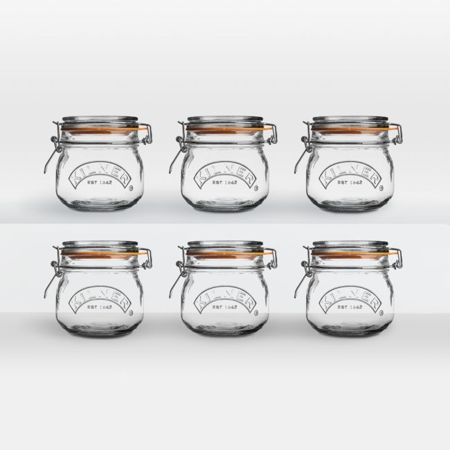 Kilner® 17-Oz.  Round Clip-Top Jars, Set of 6 - Image 0