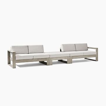 Portside 3 Pc Sectional Set 9: 3 Piece Ottoman Sectional, Driftwood - Image 3