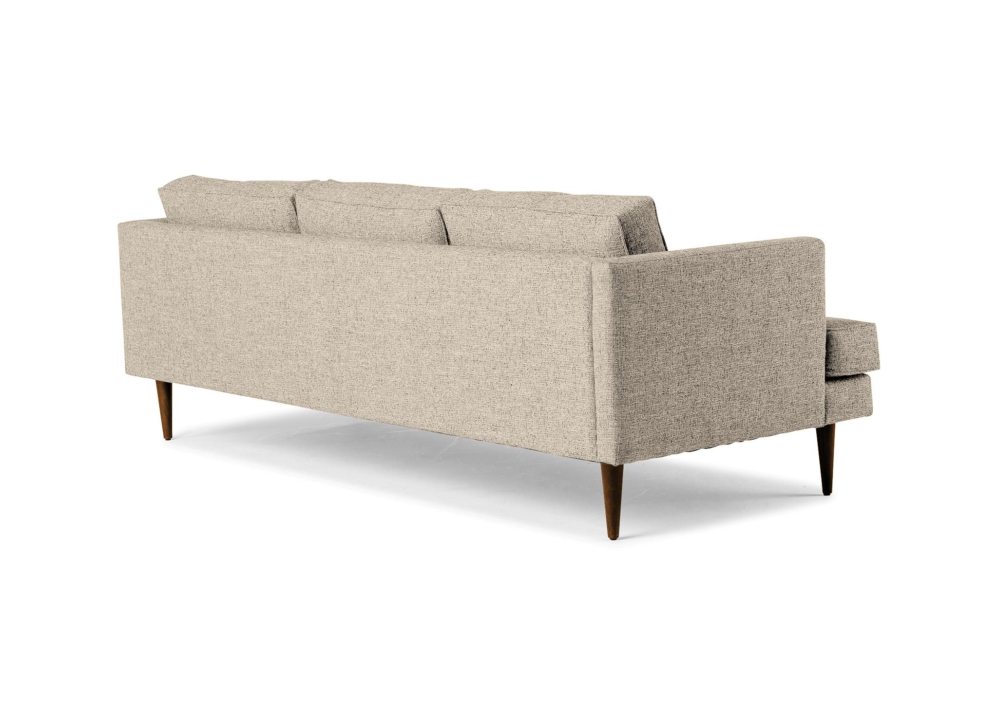 Beige/White Preston Mid Century Modern Grand Sofa - Cody Sandstone - Mocha - Image 3