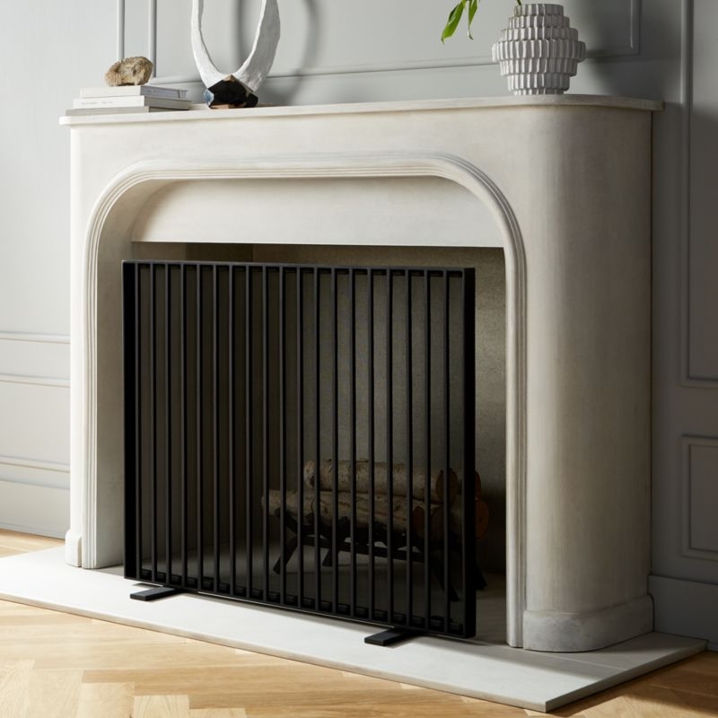 Marion Black Fireplace Screen - Image 1