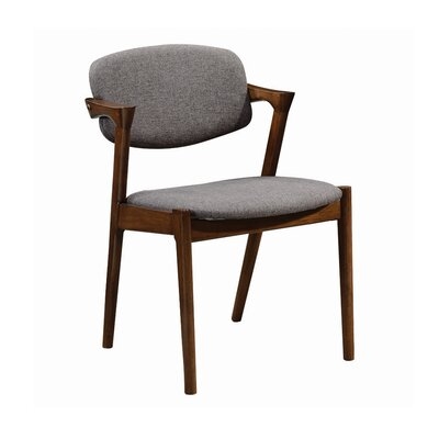 Thomson Upholstered Arm Chair in Gray - Image 0