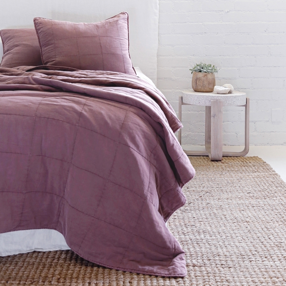 Pom Pom at Home Antwerp Queen Coverlet, Berry - Image 0