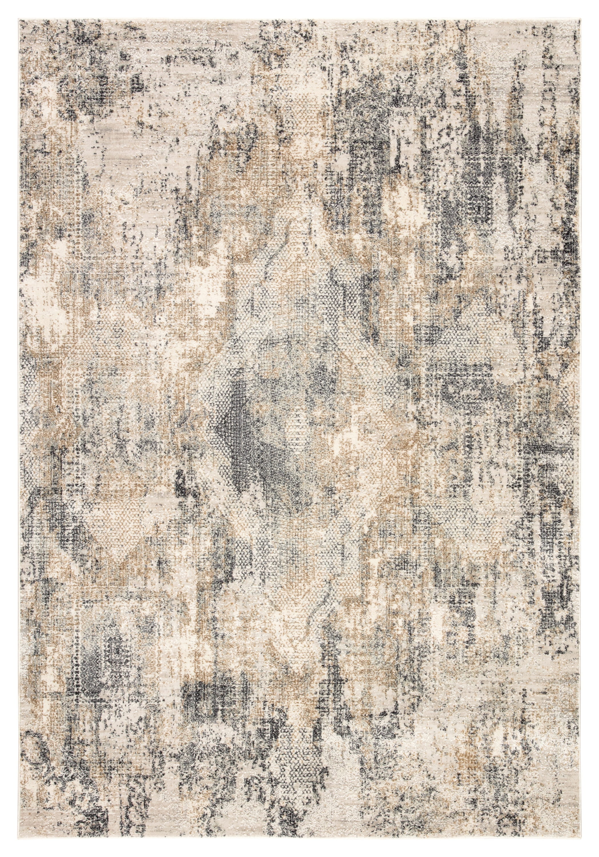 Ramsey Medallion Gray/ Gold Area Rug (11'10"X14') - Image 0