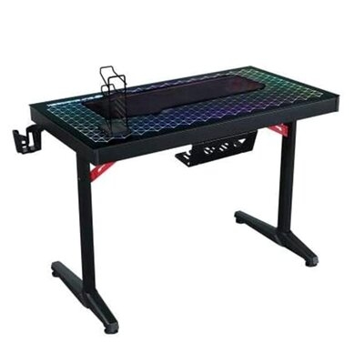 43" Racing Style Computer Gaming Desk With 200 Lighting Effect  - Image 0