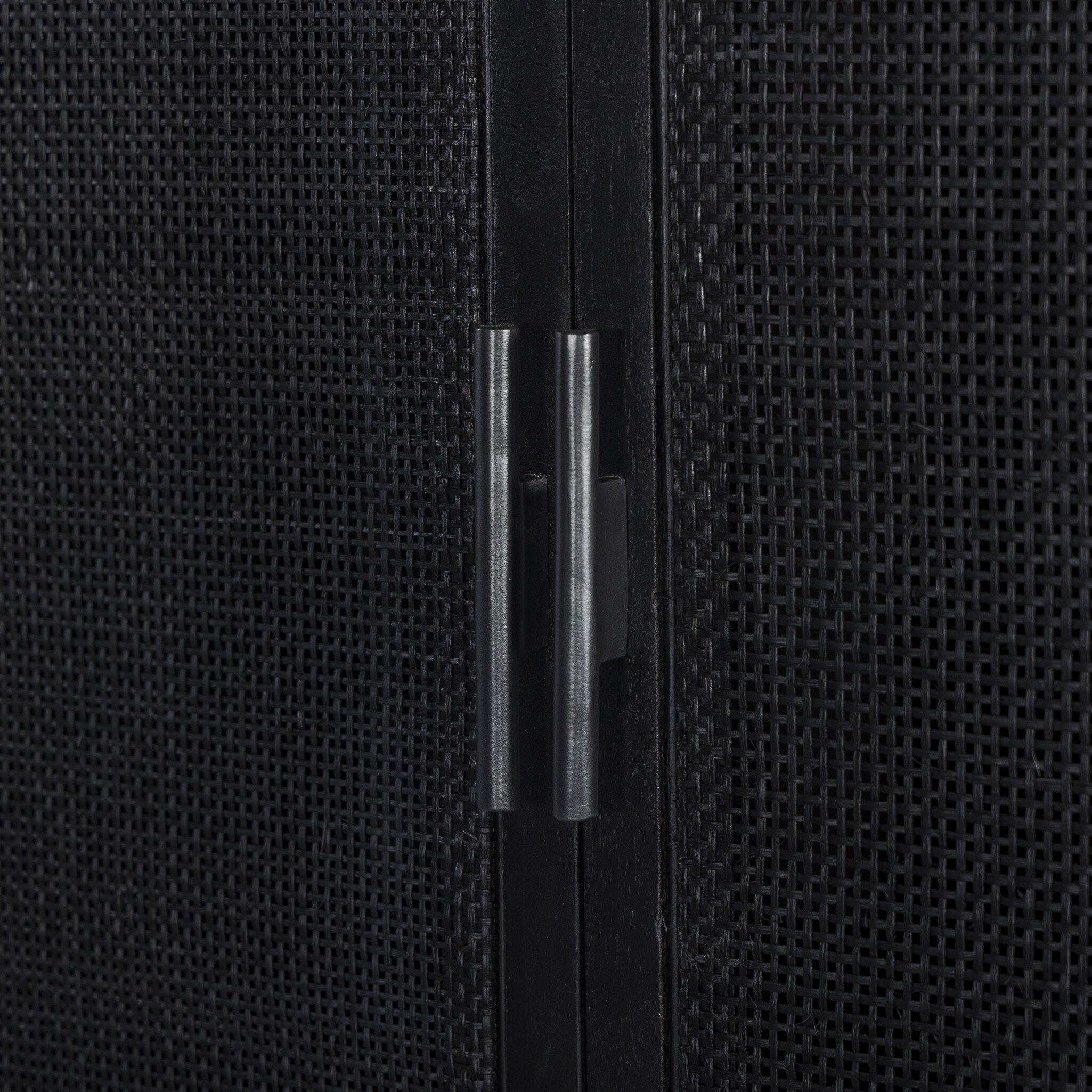 Caprice Cabinet - Black Natural Cane - Image 9