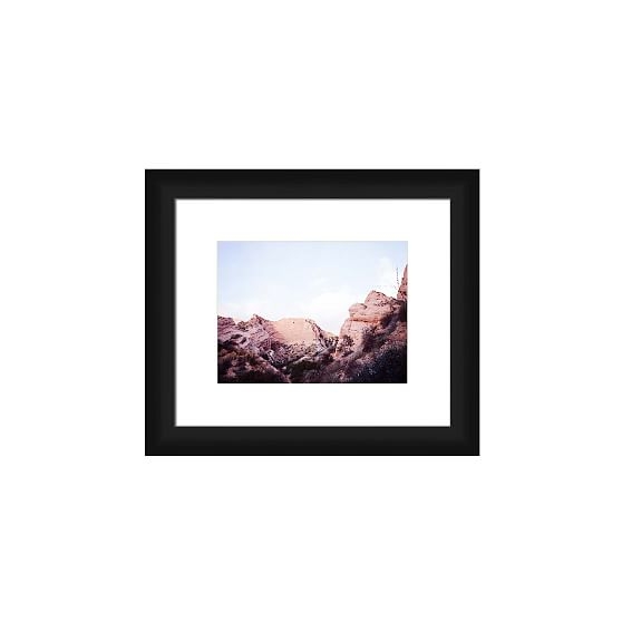 Framed Pure Lanscape Wall Art Painting Blue Small - Image 0