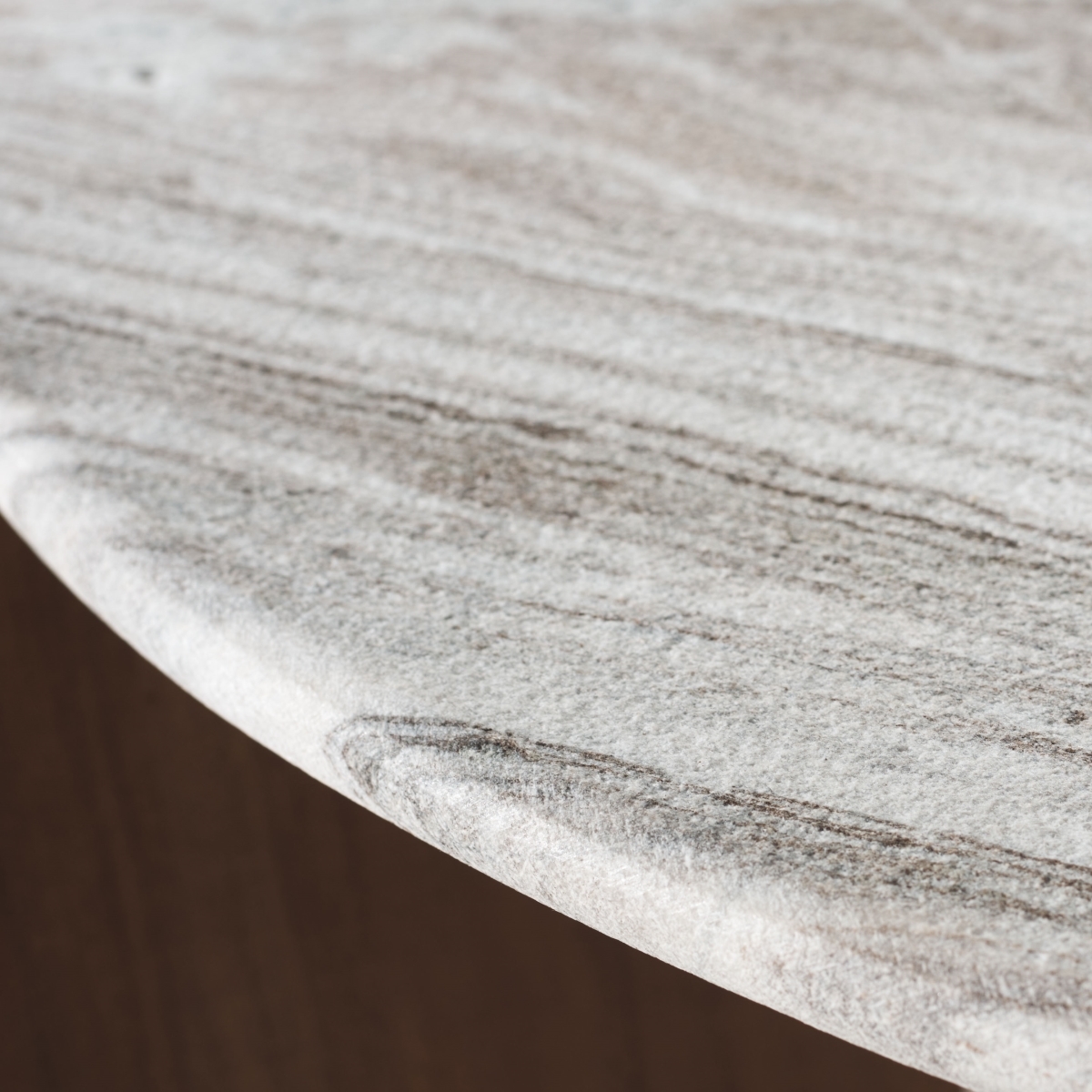 Graelyn Marble Top Coffee Table - Walnut/Grey - Image 2