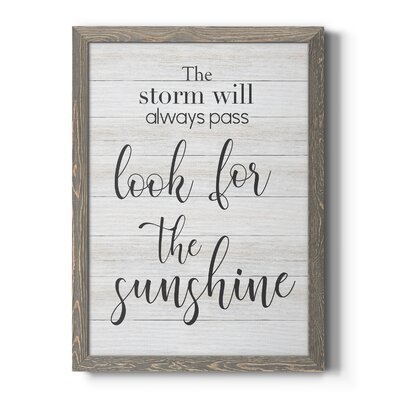 Look For The Sunshine-Premium Framed Canvas - Ready To Hang - Image 0