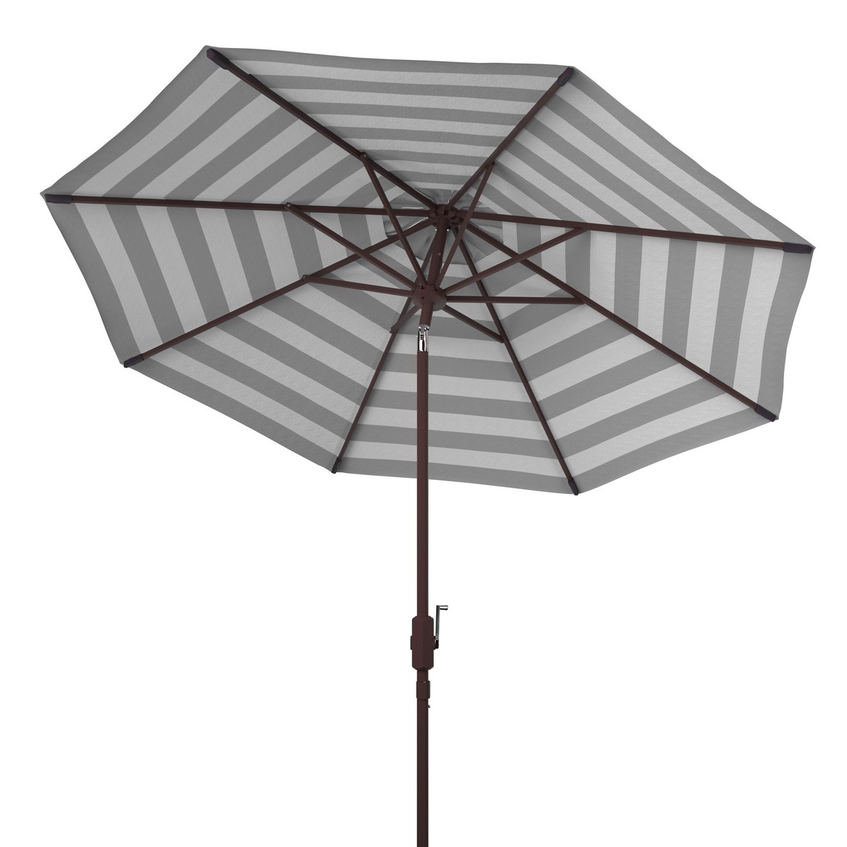 Iris Fashion Line 11Ft Umbrella - Navy/White - Safavieh - Image 4