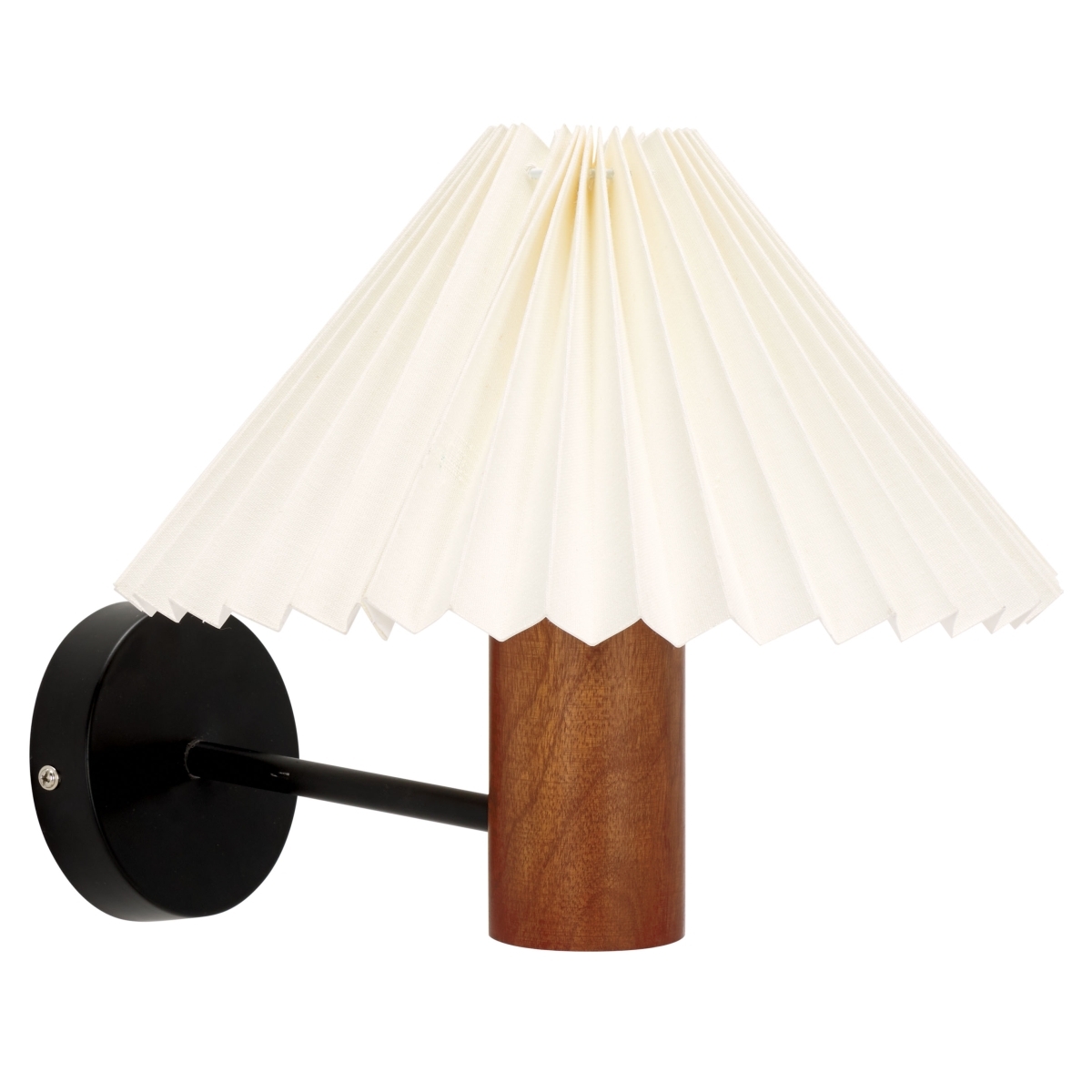 Luli Wall Sconce - Walnut / Black - Safavieh - Image 1