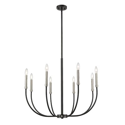 8 - Light Candle Style Geometric Chandelier - Image 0