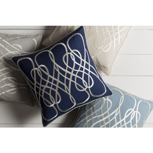 Leah LAH-004 20"L x 20"W Pillow Cover - Image 1